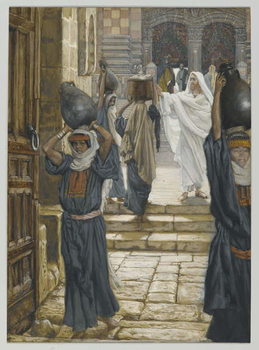 Reproducción de arte Jesus Forbids the Carrying of Loads in the Forecourt of the Temple, illustration from 'The Life of Our Lord Jesus Christ', 1886-94