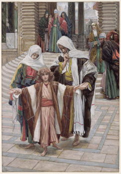 Reproducción de arte Jesus Found in the Temple, illustration for 'The Life of Christ', c.1886-94