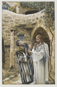 Jesus Heals a Mute Possessed Man, illustration from 'The Life of Our Lord Jesus Christ' Reproduction de Tableau