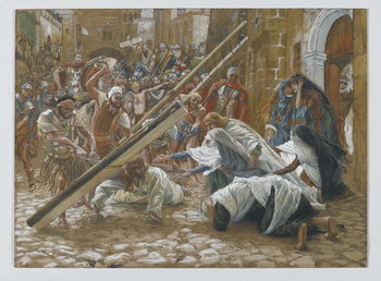 Reproducción de arte Jesus Meets His Mother, illustration from 'The Life of Our Lord Jesus Christ', 1886-94