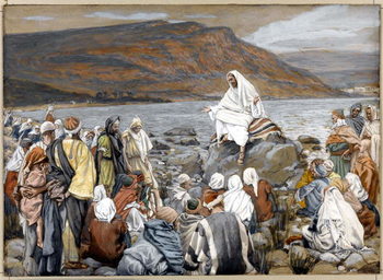 Reproducción de arte Jesus Teaches the People by the Sea, illustration for 'The Life of Christ', c.1886-96