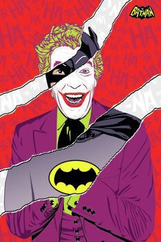 Kunstafdruk Joker vs. Batman 1966