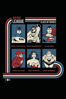 Poster de artă Justice League - Class of Heroes