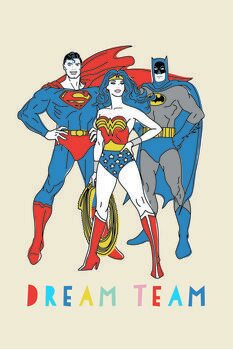 Poster de artă Justice League - Dream Team