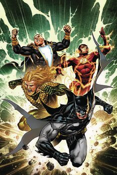 Kunstafdruk Justice League - Fighting Four