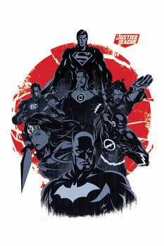 Kunstplakat Justice League - Immersive army