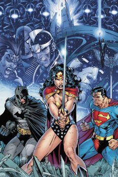 Druk artystyczny Justice League - Infinite crisis