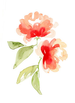 Illustrasjon Kailey abstract flower