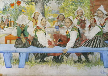 Umelecká tlač Kersti's Birthday, 1909