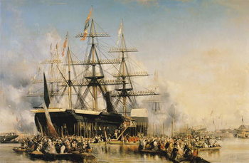 Konsttryck King Louis-Philippe  Disembarking at Portsmouth
