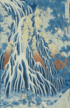 Reproducción de arte Kirifuri Fall on Kurokami Mount, from the series 'Shokoku Taki Meguri' (A Journey to the Waterfalls of All the Provinces) c.1832