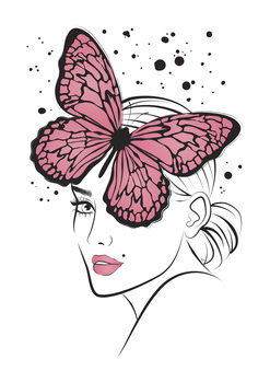 Illustrazione Lady Butterfly1