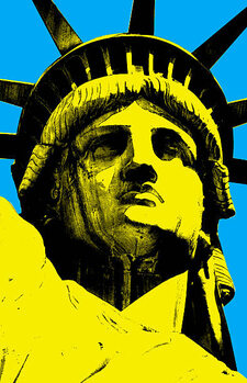 Művészi plakát Lady Liberty of New York Pop