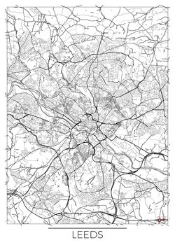 Mapa Leeds