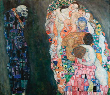 Kunsttryk Life And Death, circa 1910-1915