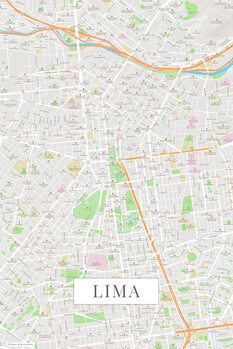 Mapa Lima color