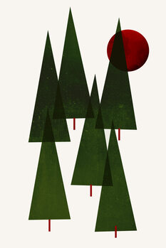 Ilustracija Little Christmas Forrest