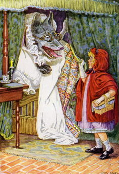 Konsttryck Little Red Riding Hood
