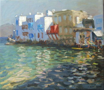 Festmény reprodukció Little Venice, Mykonos