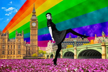 Umelecká tlač London Pride, 2017,