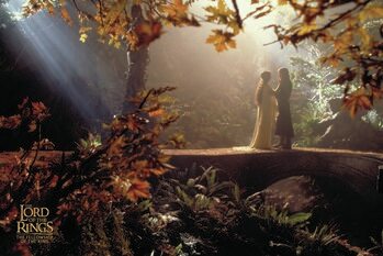 Kunsttryk Lord of the Rings - Aragon & Arwen