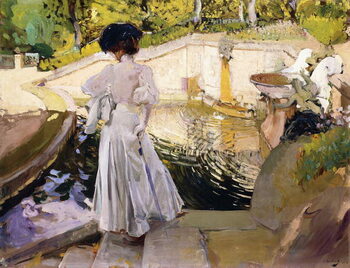 Konsttryck Maria looking at the Fishes, Granja, 1907