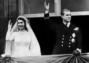 Umelecká tlač Marriage of Princess Elizabeth and Philip Mountbatten, 1947