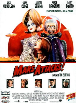 Reproduction de Tableau Mars Attaques, 1996