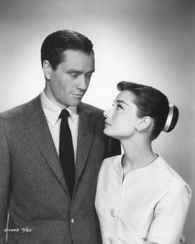 Photographie artistique Mel Ferrer Et Audrey Hepburn In The 50'S.