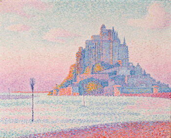 Konsttryck Mont Saint-Michel, Setting Sun, 1897