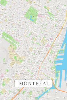 Mapa Montreal color