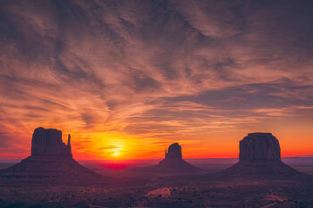Umelecká tlač Monument Valley sunrise