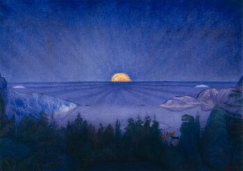 Umelecká tlač Moon rise, 1919