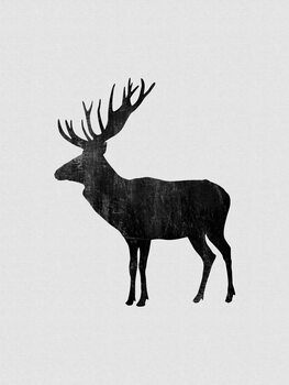 Illustrasjon Moose Painting