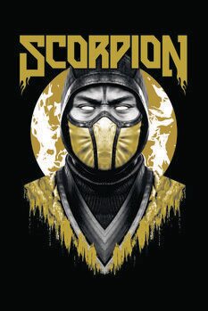 Művészi plakát Mortal Kombat - Scorpion