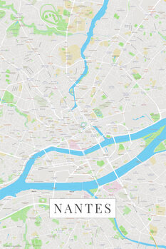 Mapa Nantes color
