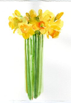 Festmény reprodukció Narcissus bunch; 2014;