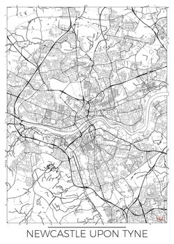 Mapa Newcastle Upon Tyne