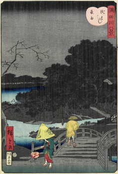 Obrazová reprodukce Night Rain at Makura Bridge, November 1861