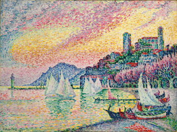Kunstdruck Old Port of Cannes; Vieux port de Cannes, 1918