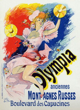 Reprodukcija umjetnosti Olympia, music hall in Paris