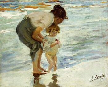 Umelecká tlač On the Beach, 1908