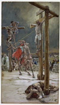 Reproducción de arte One of the Soldiers with a Spear Pierced His Side, illustration for 'The Life of Christ', c.1886-94