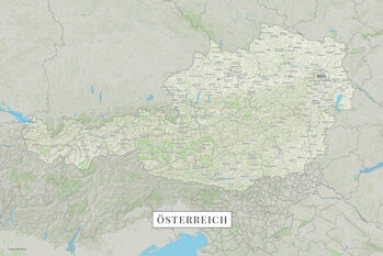 Mapa Osterreich color
