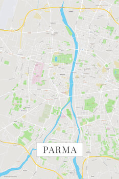 Mapa Parma color