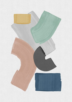 Ilustrácia Pastel Paint Blocks