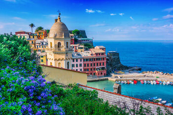 Kunstfoto Picturesque town of Vernazza, Liguria, Italy
