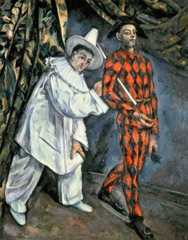Kunsttryk Pierrot and Harlequin (Mardi Gras), 1888
