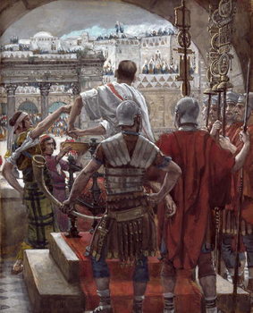 Reproducción de arte Pilate Washes His Hands, illustration for 'The Life of Christ', c.1886-94