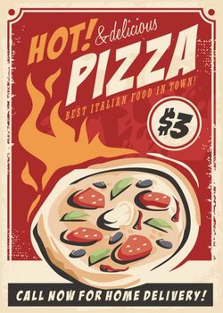 Umelecká tlač Pizza promotional poster